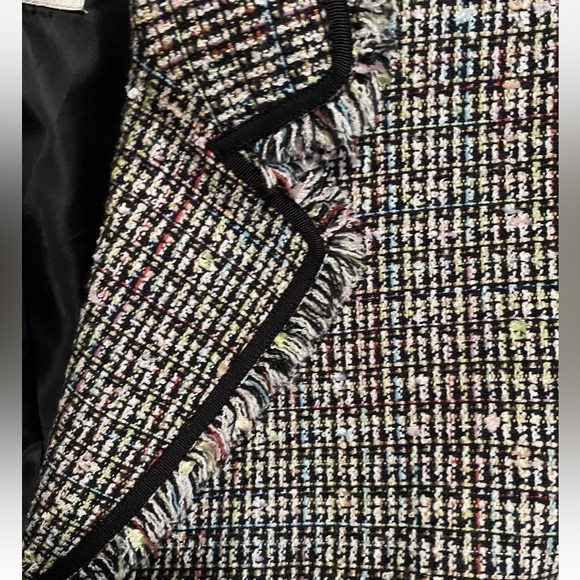 Gorgeous Tahari Arthur Levine Tweed Skirt Suit Blazer Lined Size 18 - Picture 4 of 5